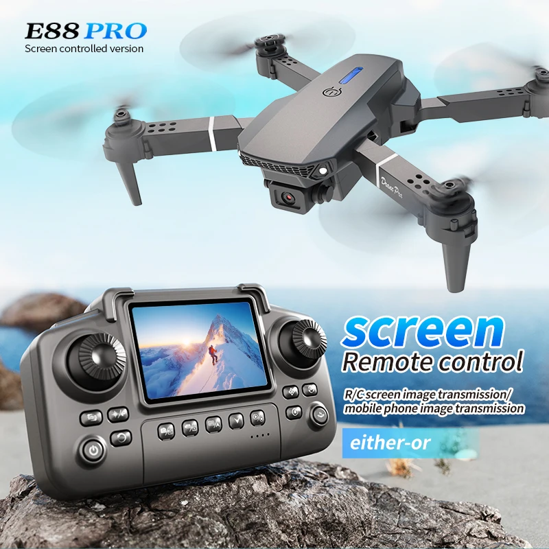 Drone App Rc Fpv - Profissional e88 pro drone com tela
