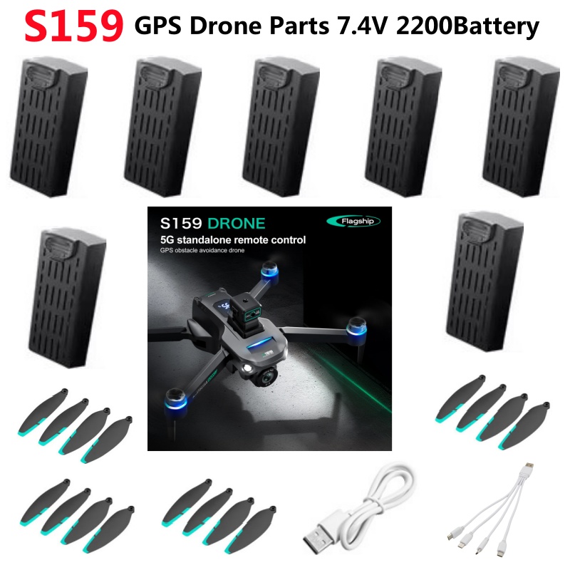 Drone Rc Gps S159 - S159 gps evitar obstáculos controle remoto