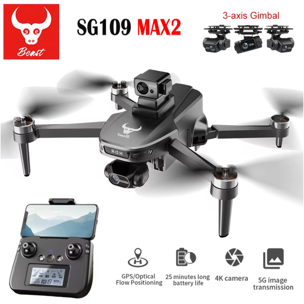 Drone App Rc Fpv - Sg109 max2 profissional fpv 8k câmera