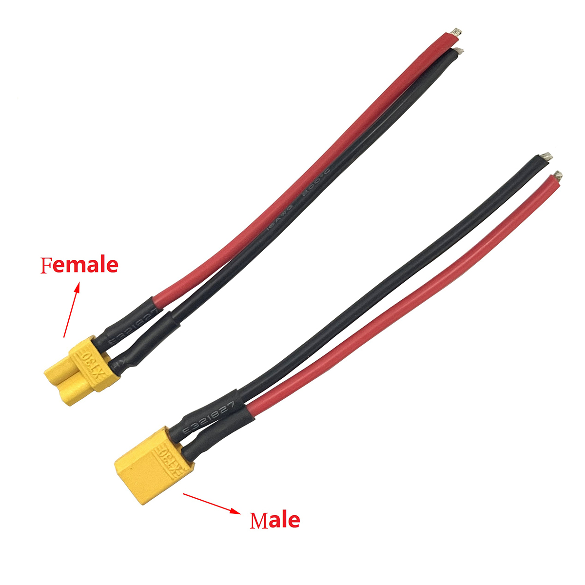 Drone Rc Link - Conector macho e fêmea xt30 com