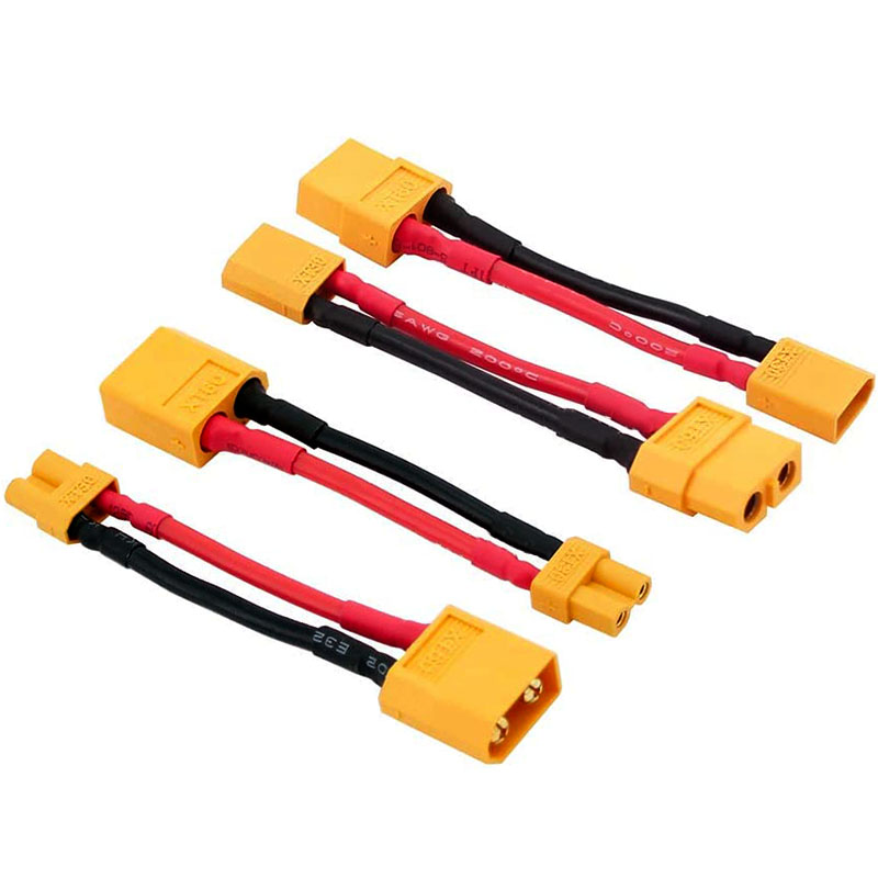 Drone Rc Link - Conector macho/fêmea xt60 para xt30, 10cm,