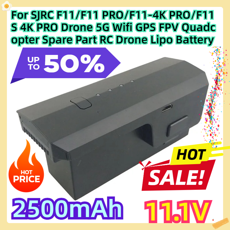Drone Sjrc - Bateria Lipo 11.1V 2500mAh para Drone