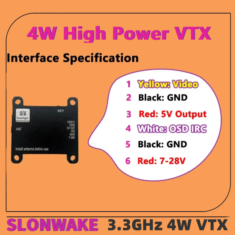 Transmissor de Vídeo VTX SLONW - Drone Rc Controller avaliação e preço