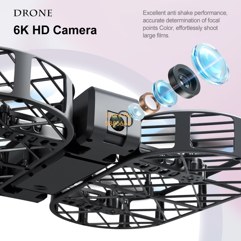 Câmera HD 8K 360 °   Proteção  - Drone App Rc Fpv avaliação e preço