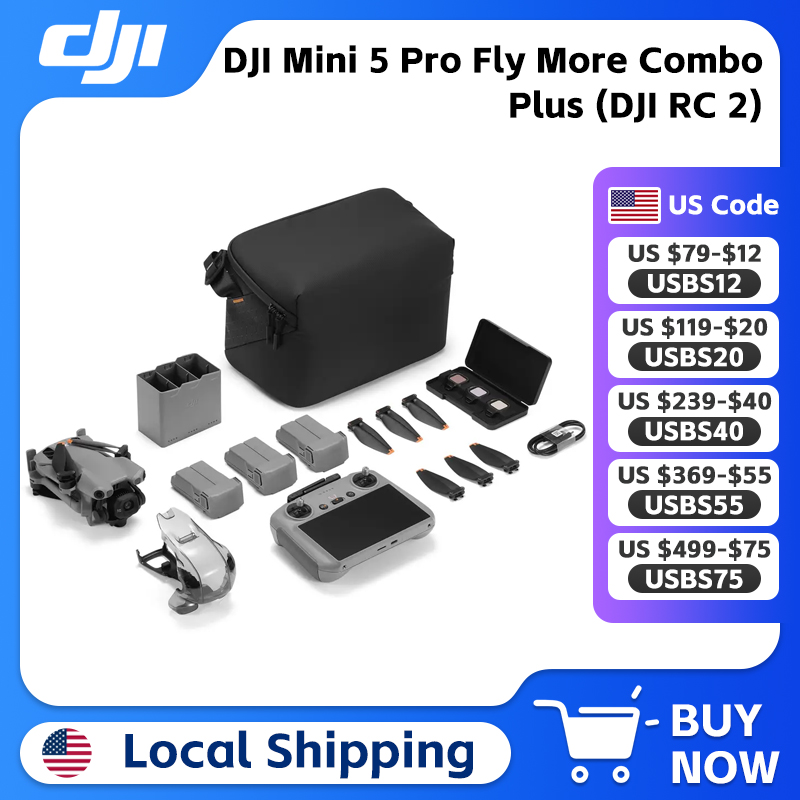 DJI Mini 5 Pro Fly More Combo  - Drone Dji Rc Plus 2 avaliação e preço