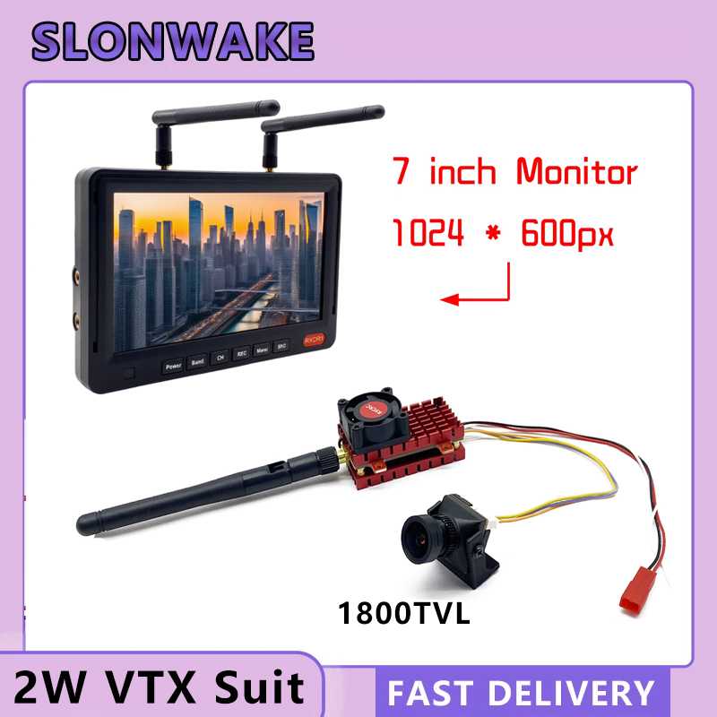 SLONWAKE 5.8G 2W VTX FPV 1800T - Drone Rc With Camera avaliação e preço