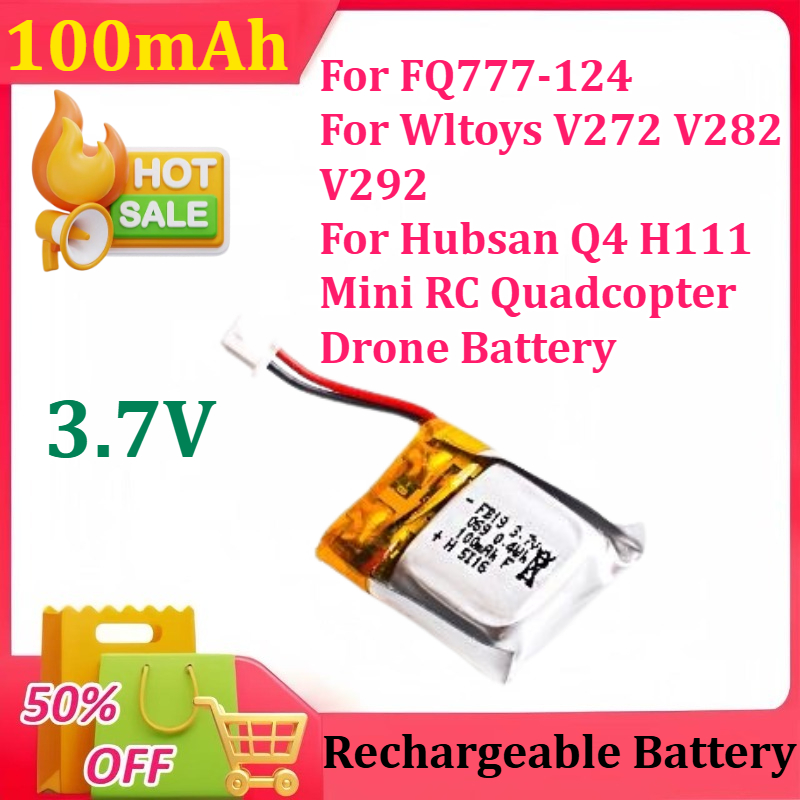Bateria lipo 3.7v 100mah para  - Drone Fq777 Rc Quadcopter avaliação e preço
