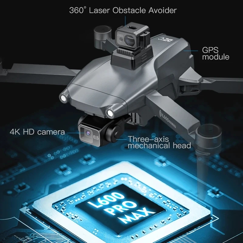 L600 pro max gps drone profiss - Drone App Rc Fpv avaliação e preço