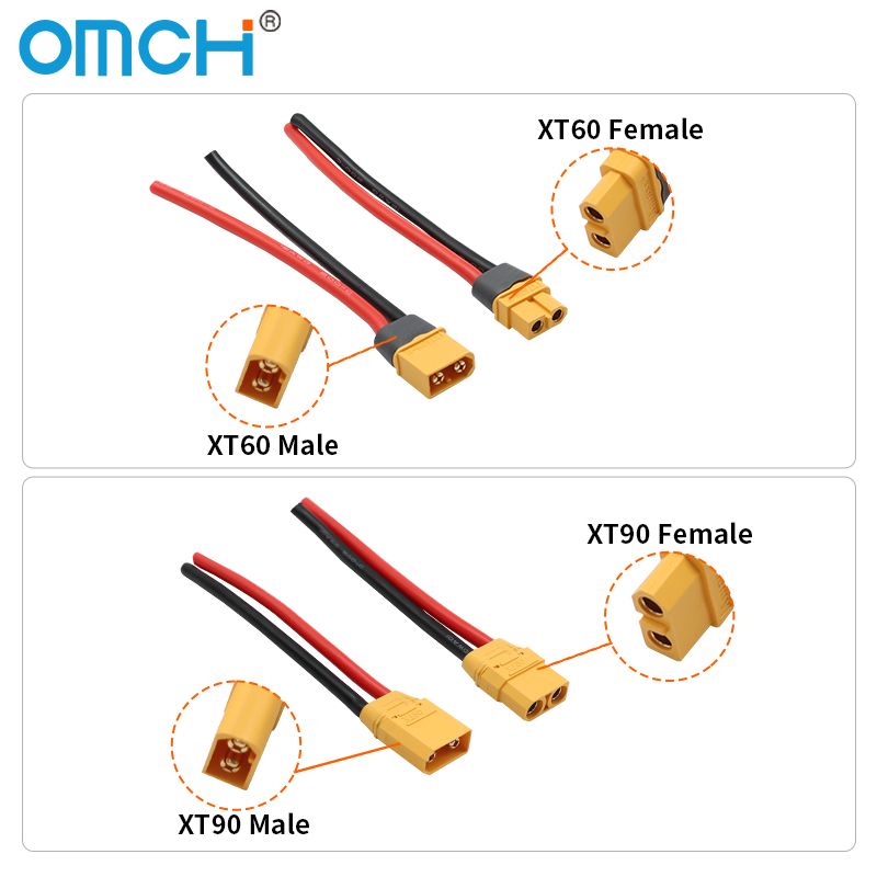 Conector de Bateria OMCH XT60  - Drone Rc Link avaliação e preço