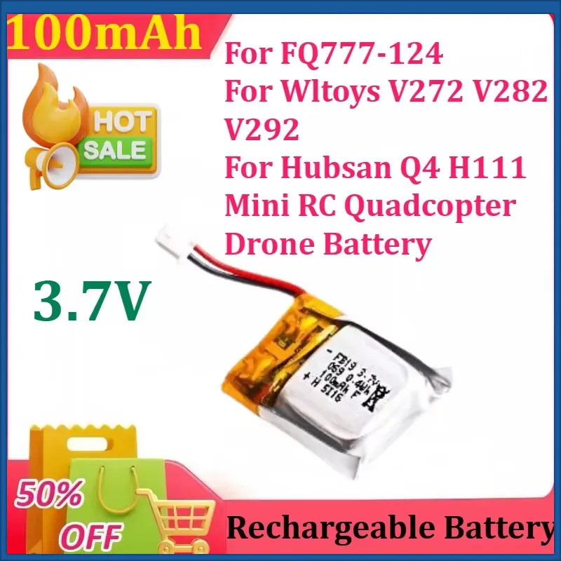Bateria Lipo 3.7V 100mAh para  - Drone Fq777 Rc Quadcopter avaliação e preço