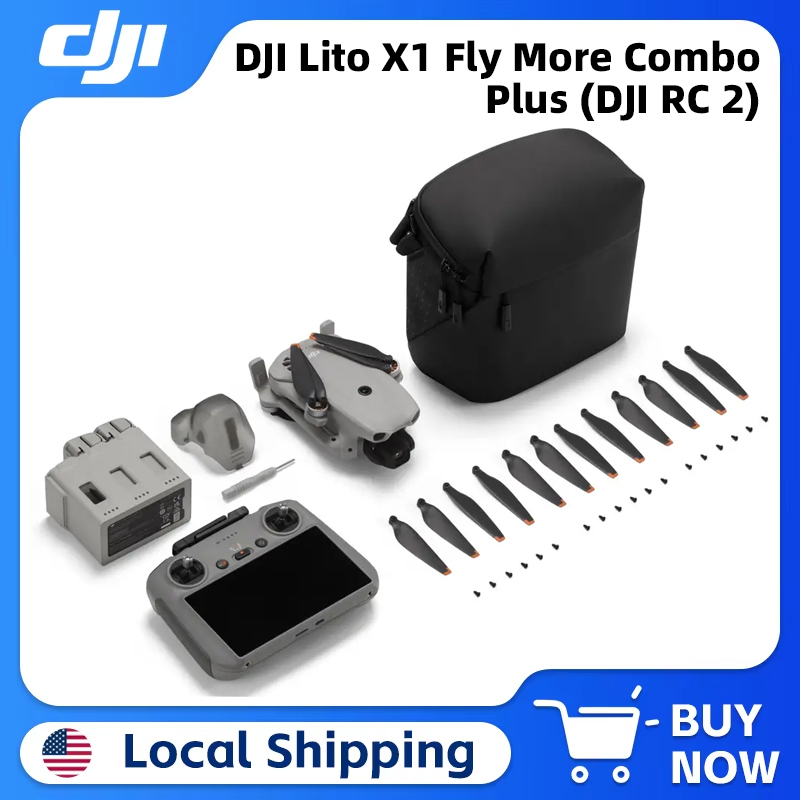 DJI Lito X1 Fly More Combo Plu - Drone Dji Rc Plus 2 avaliação e preço