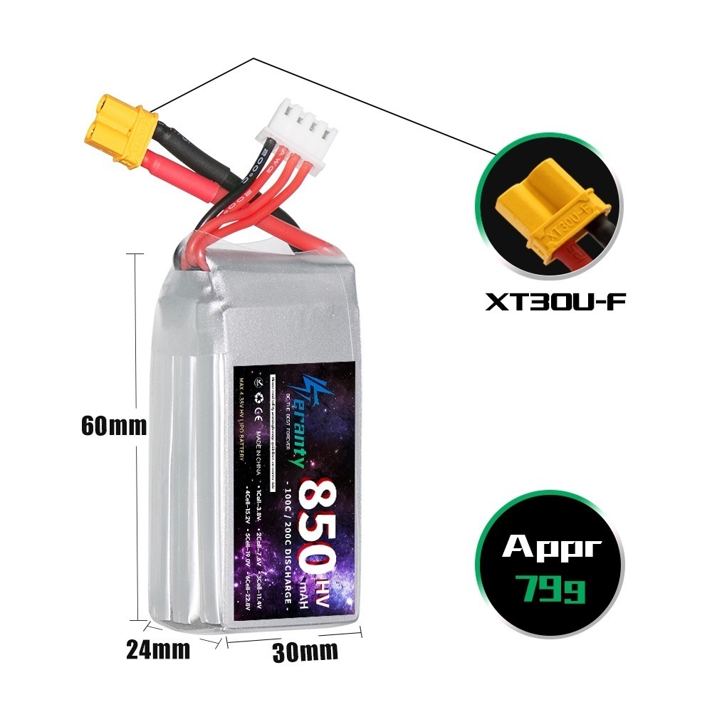 1/2/3PCS TERANTY 3S 11.4V Lipo - Drone Rc Link avaliação e preço
